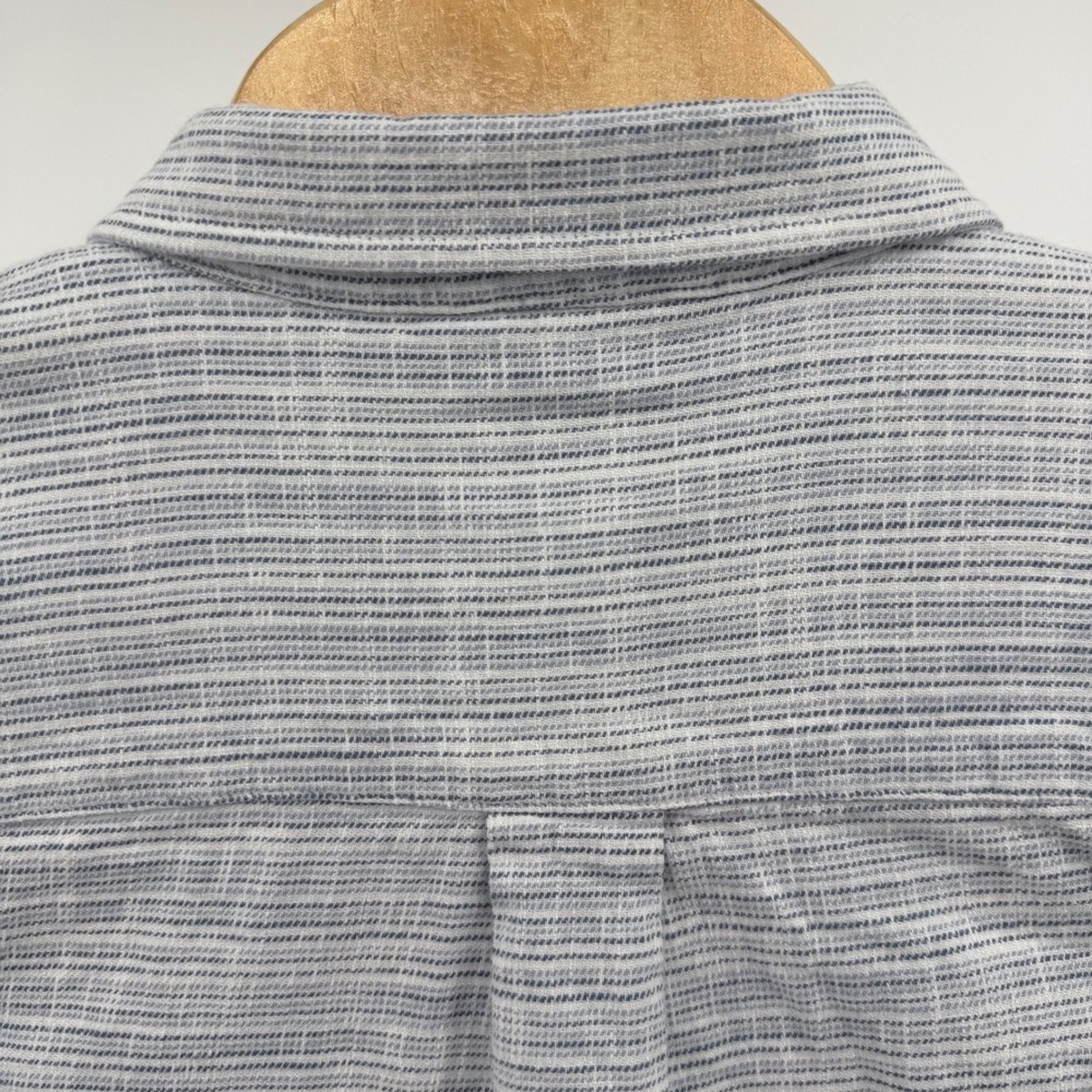 Marine Layer Button Down Shirt Mens Large Blue Stripe Short Sleeve 15791 - Picture 5 of 9
